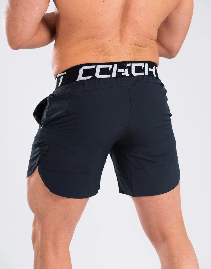 Lightweight men's elastic jogger shorts from Pump Lab Fitness, casual wear with comfortable fit and sporty style.