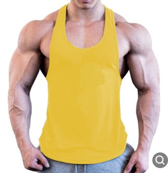 Gray muscle sleeveless shirt tank top by GeToday for workout and gym wear, featuring a fitted sleeveless design for active fitness.