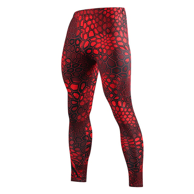 Men's quick dry compression running tights by Pump Lab Fitness, close-up view showing sleek fabric and fit.