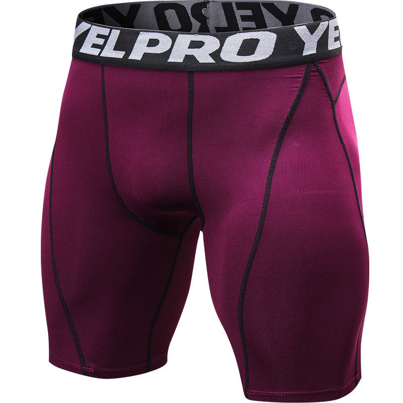 Men's Pro Fitted Gym Running Shorts by Pump Lab Fitness, showing lightweight athletic shorts with a fitted design and elastic waistband.