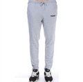 Men's slim fit joggers by Pump Lab Fitness, designed for training and running, shown in black with elastic waistband and tapered fit