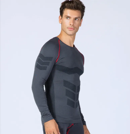 Men's compression training top by Pump Lab Fitness, featuring a fitted design and moisture-wicking fabric for workout performance.