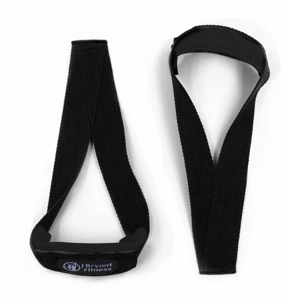 Pump Lab Fitness gym lifting straps and anti-slip fitness gloves, close-up view of black straps and textured gloves for weightlifting.