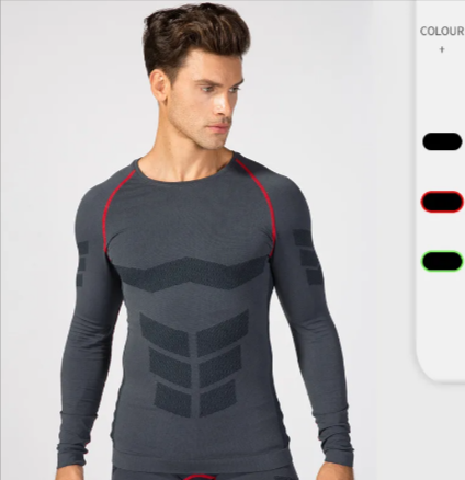 Men's compression training top by Pump Lab Fitness, fitted athletic shirt with moisture-wicking fabric and breathable design.