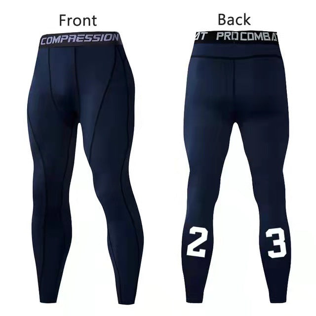 Men's running gym leggings and tights by Pump Lab Fitness, fitted athletic wear with moisture-wicking fabric and a sleek design.