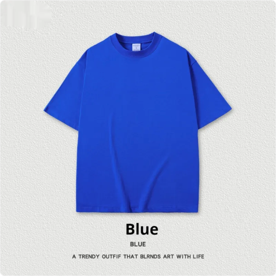 Pump Lab Fitness heavyweight cotton drop shoulder T-shirt displayed on a hanger, showcasing its relaxed fit and soft fabric.