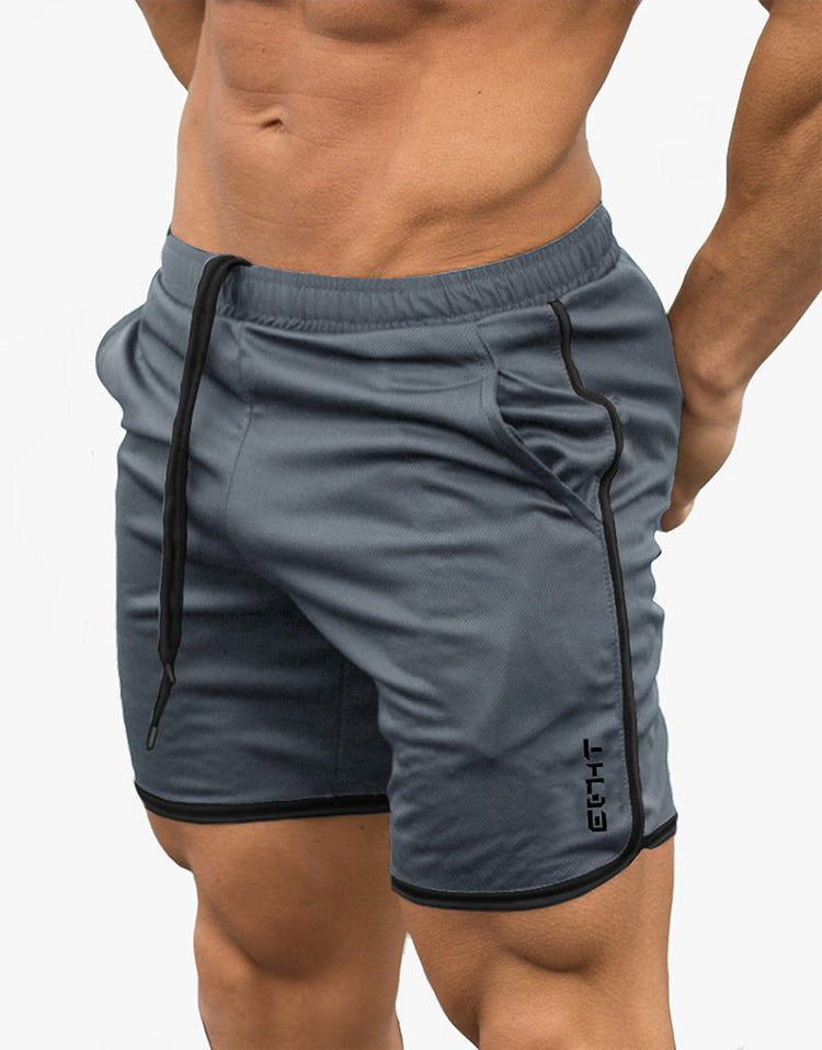 Summer men's fitness gym shorts by Pump Lab Fitness featuring breathable fabric, athletic fit, ideal for bodybuilding workouts.