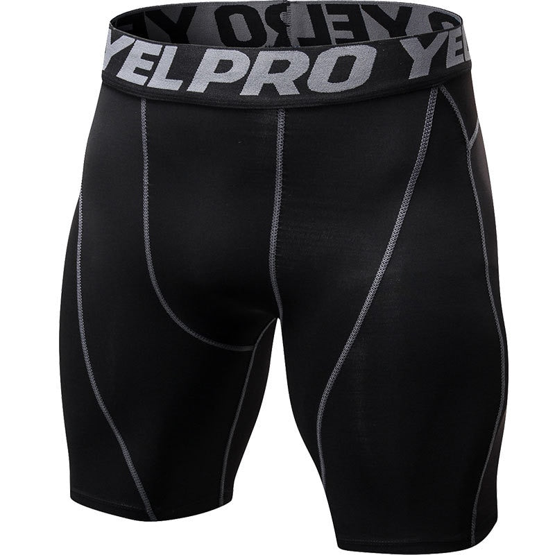 Men's Pro Fitted Gym Running Shorts by Pump Lab Fitness, showing lightweight athletic shorts with adjustable waistband and moisture-wicking fabric.