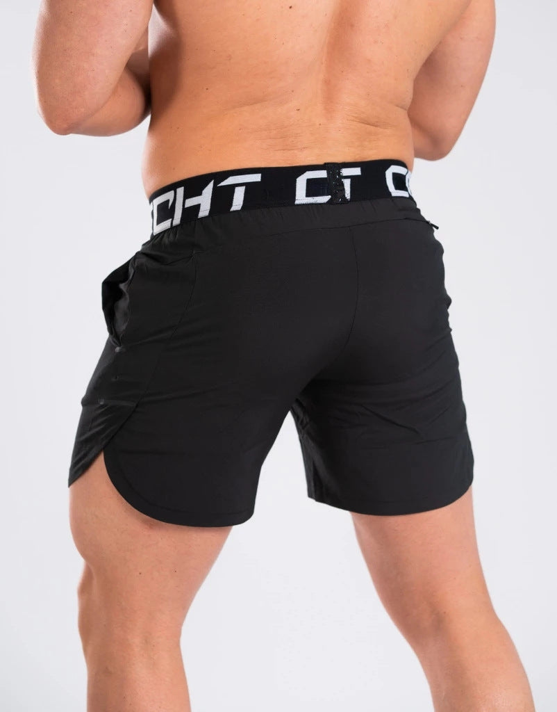 Lightweight men's elastic jogger shorts from Pump Lab Fitness, designed for casual wear, featuring a comfortable fit and stylish fit.