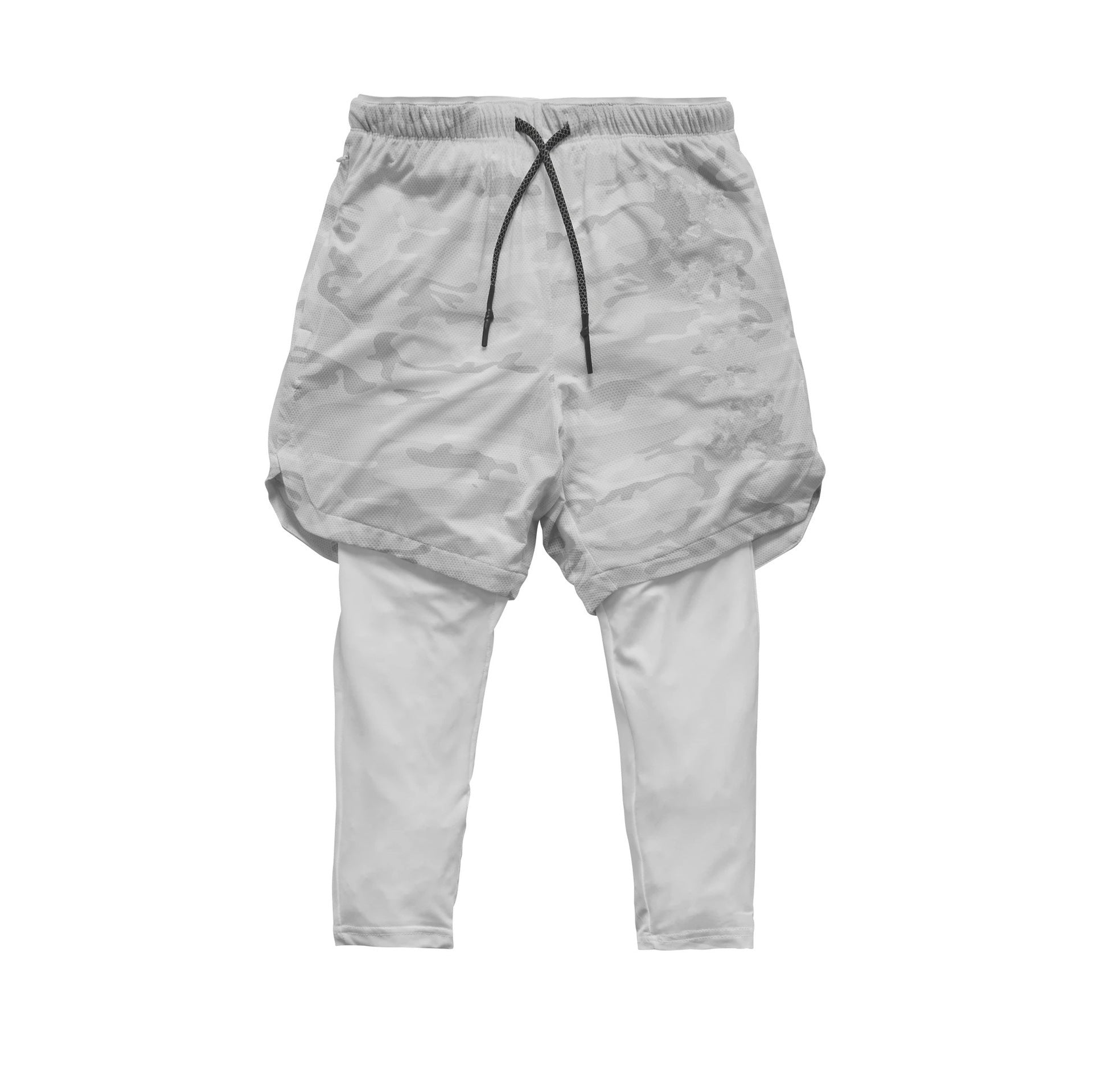 Men's 2-in-1 quick dry running gym sports shorts from Pump Lab Fitness, featuring breathable fabric and athletic design.